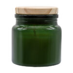 Świeca zapachowa w szkle Lemora, ciemny zielony - obrazek 3