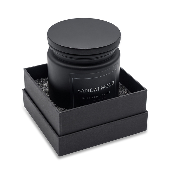 R17383_02 Świeca zapachowa Sandalwood, czarny - obrazek 1