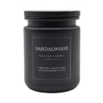 Świeca zapachowa Sandalwood, czarny - obrazek 4