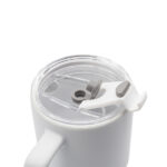 Kubek ceramiczny Azzurro 440 ml, biały - obrazek 4