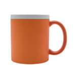 Kubek ceramiczny Velutti 350 ml, pomarańczowy - obrazek 2