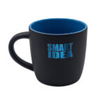 Kubek ceramiczny Esla 345 ml, niebieski