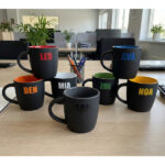 Kubek ceramiczny Esla 345 ml, ciemny zielony - obrazek 4